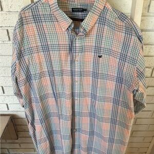 Southern Marsh Men's Pastel Plaid Button Down Shirt